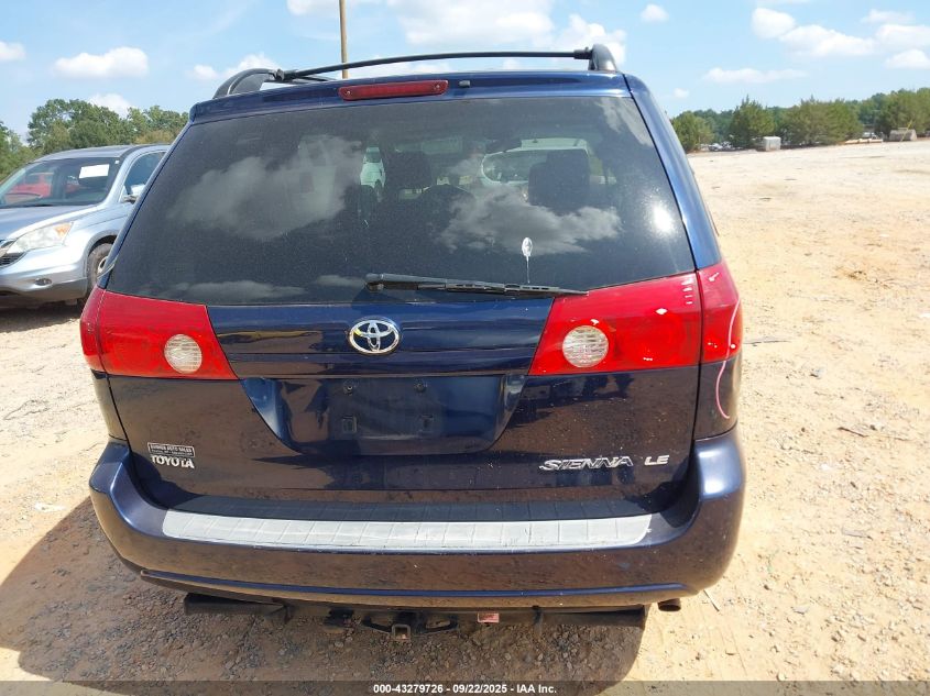 2007 Toyota Sienna Le VIN: 5TDZK23C07S009825 Lot: 43279726