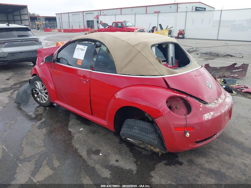 2008 Volkswagen New Beetle Se red cabrio gasoline 3VWRF31Y58M400668 photo #4