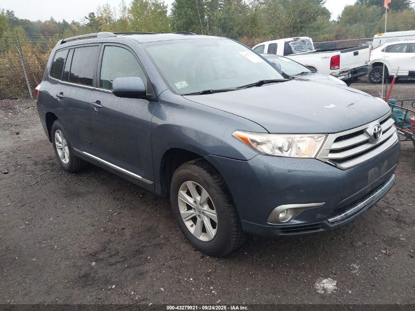 2013 Toyota Highlander Base Plus V6 VIN: 5TDBK3EH8DS252374 Lot: 43279921