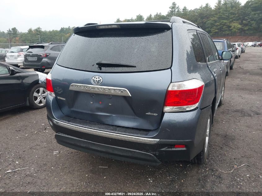 2013 Toyota Highlander Base Plus V6 VIN: 5TDBK3EH8DS252374 Lot: 43279921