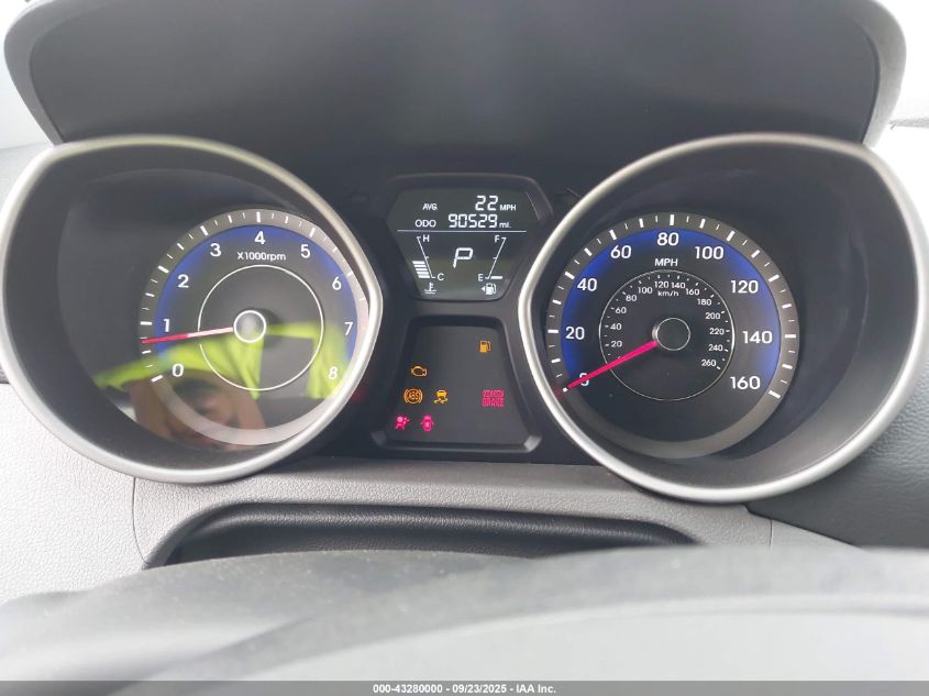 2013 Hyundai Elantra Gls VIN: KMHDH4AE6DU668021 Lot: 43280000