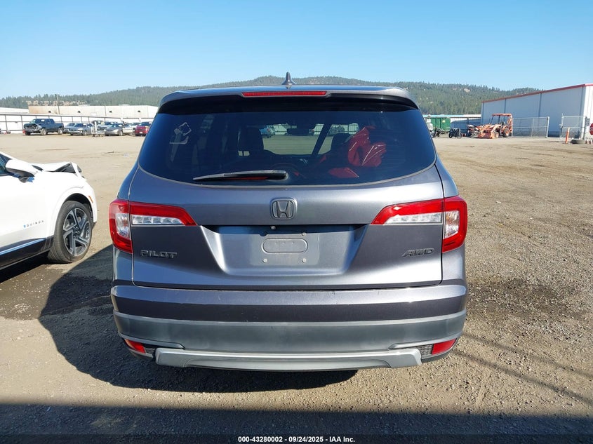 2019 Honda Pilot Ex-L VIN: 5FNYF6H5XKB093439 Lot: 43280002