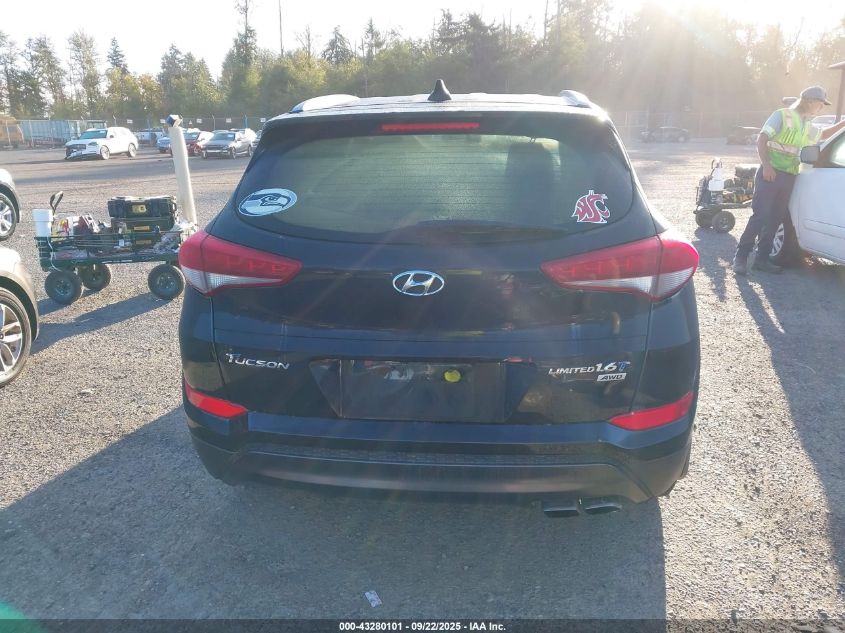2016 Hyundai Tucson Limited VIN: KM8J3CA27GU040734 Lot: 43280101