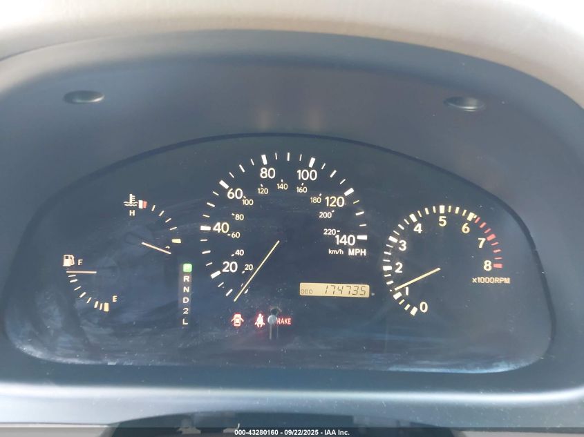 2002 Lexus Rx 300 VIN: JTJGF10U320140808 Lot: 43280160