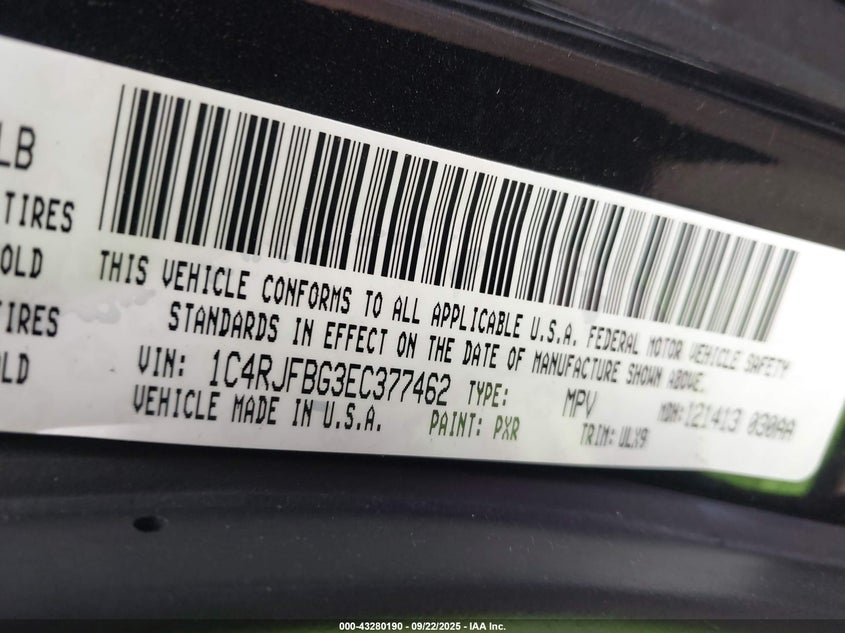 1C4RJFBG3EC377462 2014 JEEP GRAND CHEROKEE photo no. 9