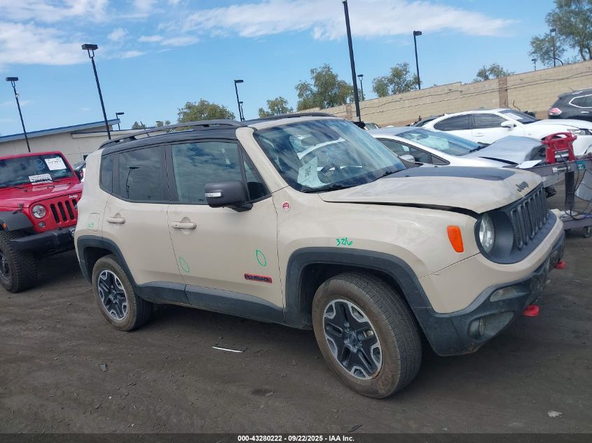 2015 Jeep Renegade Trailhawk VIN: ZACCJBCTXFPB77461 Lot: 43280222