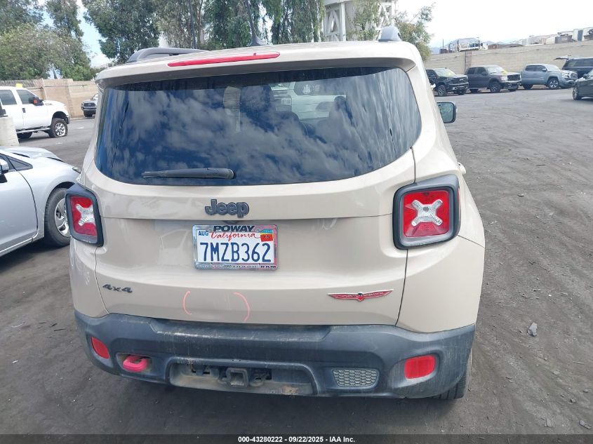 2015 Jeep Renegade Trailhawk VIN: ZACCJBCTXFPB77461 Lot: 43280222