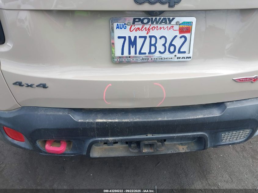 2015 Jeep Renegade Trailhawk VIN: ZACCJBCTXFPB77461 Lot: 43280222