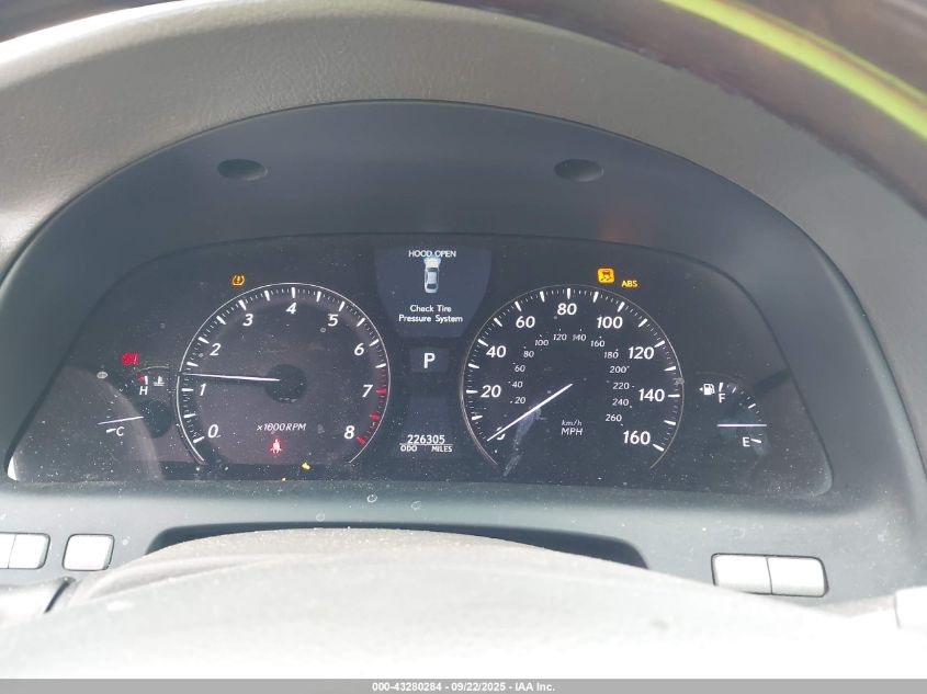 2008 Lexus Ls 460 VIN: JTHBL46F985065655 Lot: 43280284