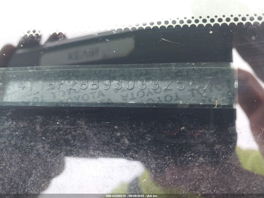 2003 Toyota Avalon Xl VIN: 4T1BF28B93U332567 Lot: 43280315