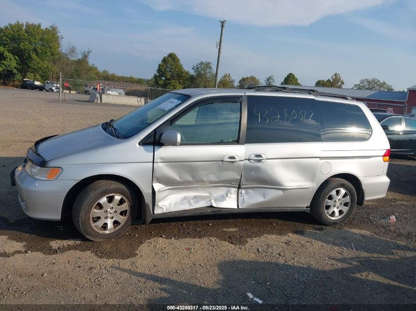 2002 Honda Odyssey Ex VIN: 2HKRL18602H535431 Lot: 43280317