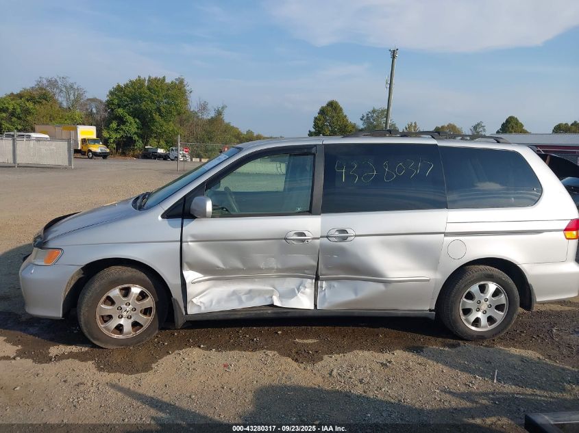 2002 Honda Odyssey Ex VIN: 2HKRL18602H535431 Lot: 43280317