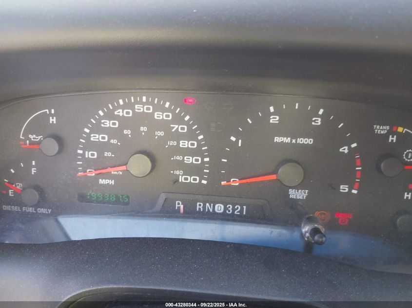 2003 Ford F-250 Lariat/Xl/Xlt VIN: 1FTNX21P93EB40189 Lot: 43280344