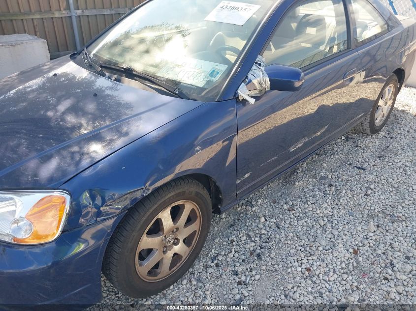 2003 Honda Civic Ex VIN: 1HGEM22943L062698 Lot: 43280357