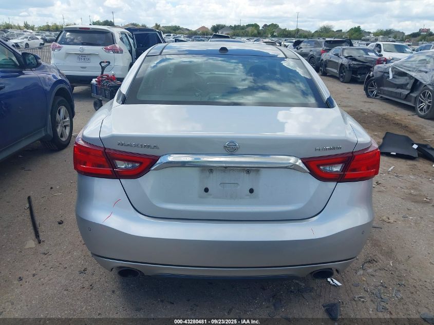 2018 Nissan Maxima 3.5 Platinum VIN: 1N4AA6APXJC395066 Lot: 43280481