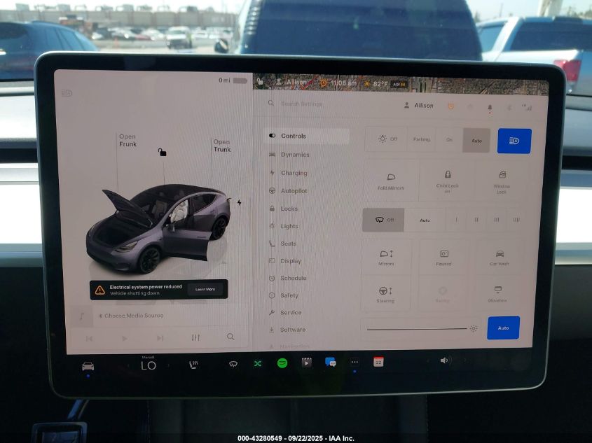 2023 Tesla Model Y Awd/Long Range Dual Motor All-Wheel Drive VIN: 7SAYGDEE7PA154808 Lot: 43280549