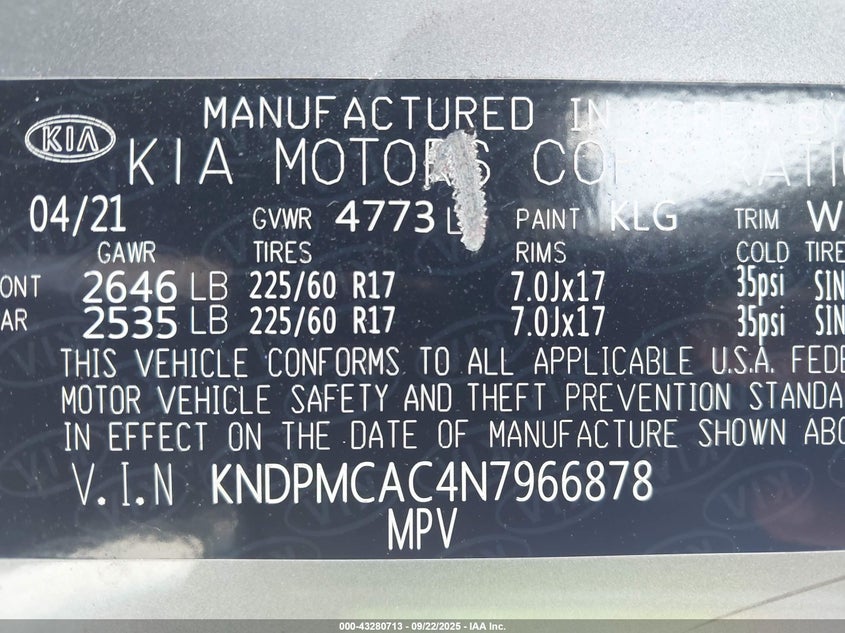 2022 KIA SPORTAGE LX - KNDPMCAC4N7966878