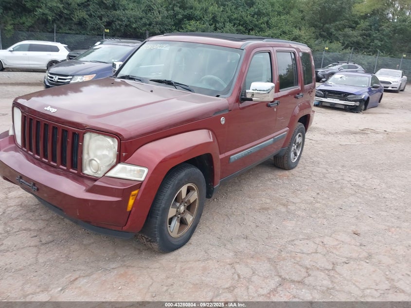 1J8GN28K48W282792 2008 JEEP LIBERTY (NORTH AMERICA) photo no. 2