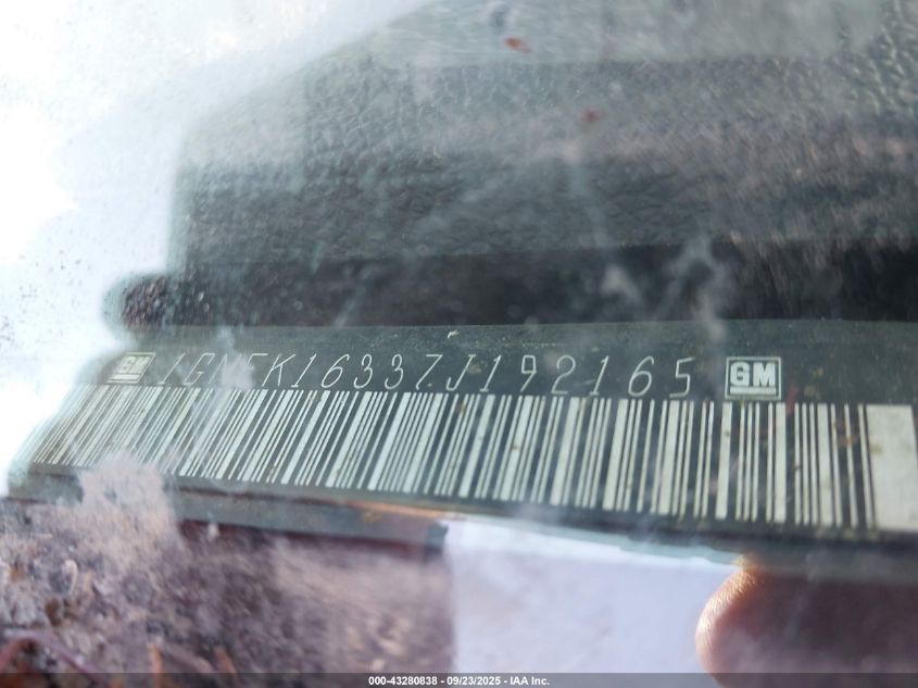 2007 Chevrolet Suburban 1500 Ltz VIN: 1GNFK16337J192165 Lot: 43280838