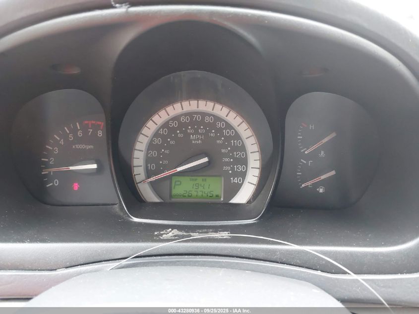 2007 Kia Spectra Ex VIN: KNAFE121775464002 Lot: 43280936