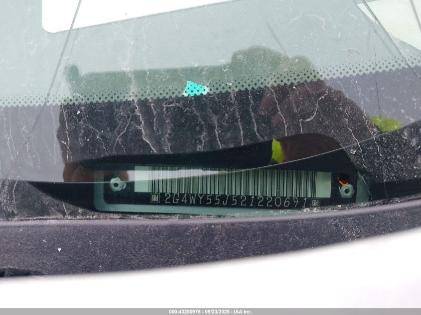 2002 Buick Century Limited VIN: 2G4WY55J521220691 Lot: 43280976