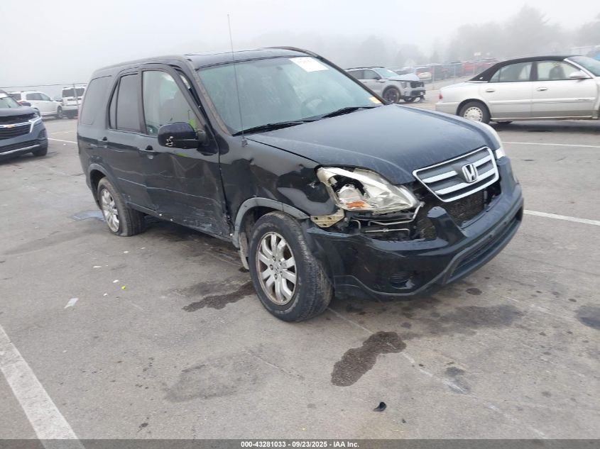 2006 Honda Cr-V Se black other gasoline JHLRD789X6C044671 photo #1