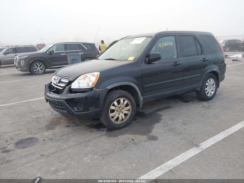 2006 Honda Cr-V Se black other gasoline JHLRD789X6C044671 photo #3
