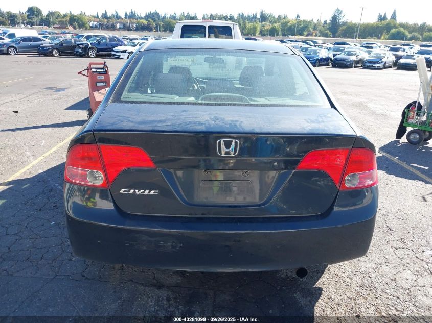 2008 Honda Civic Lx VIN: 1HGFA16548L093732 Lot: 43281099