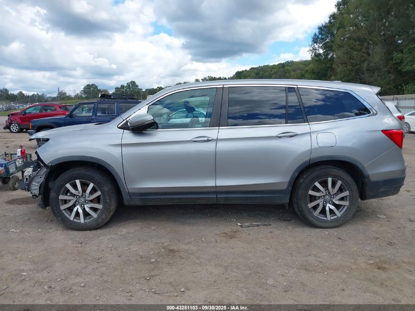 2019 Honda Pilot Ex-L VIN: 5FNYF5H57KB031636 Lot: 43281103