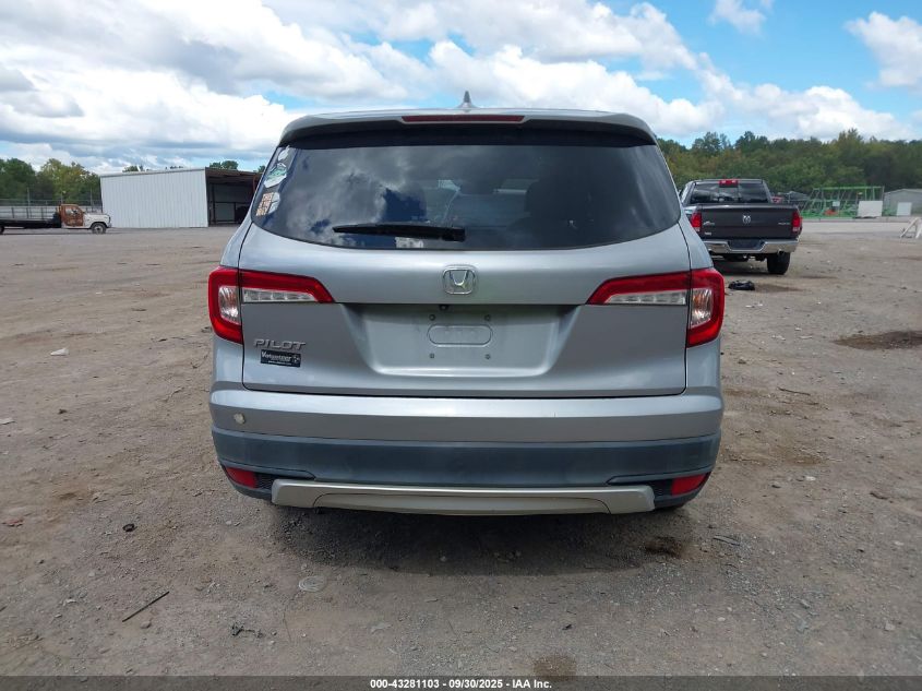 2019 Honda Pilot Ex-L VIN: 5FNYF5H57KB031636 Lot: 43281103