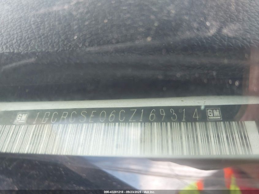 2012 Chevrolet Silverado 1500 Lt VIN: 1GCRCSE06CZ169314 Lot: 43281218