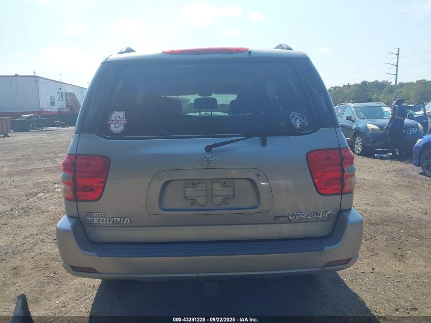 2003 Toyota Sequoia Sr5 V8 VIN: 5TDBT44A73S204886 Lot: 43281228