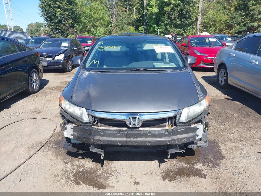 2012 Honda Civic Ex VIN: 19XFB2F80CE382426 Lot: 43281259