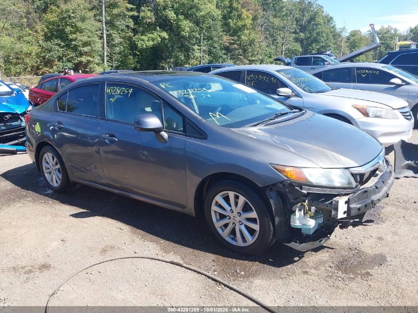 2012 Honda Civic Ex VIN: 19XFB2F80CE382426 Lot: 43281259