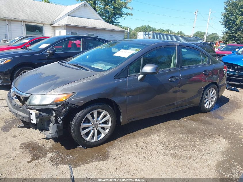 2012 Honda Civic Ex VIN: 19XFB2F80CE382426 Lot: 43281259