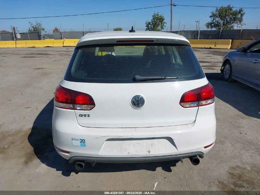 2013 Volkswagen Gti 4-Door VIN: WVWHD7AJ6DW072363 Lot: 43281357