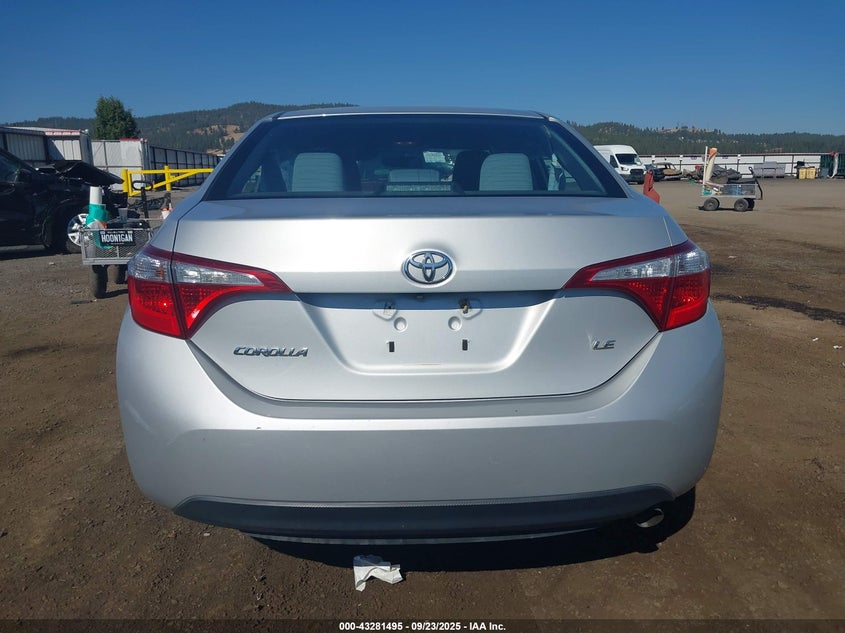 2016 Toyota Corolla Le VIN: 2T1BURHE2GC717016 Lot: 43281495