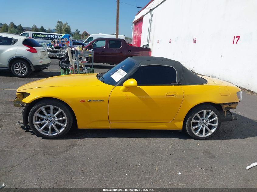 2007 Honda S2000 VIN: JHMAP21427S002326 Lot: 43281526