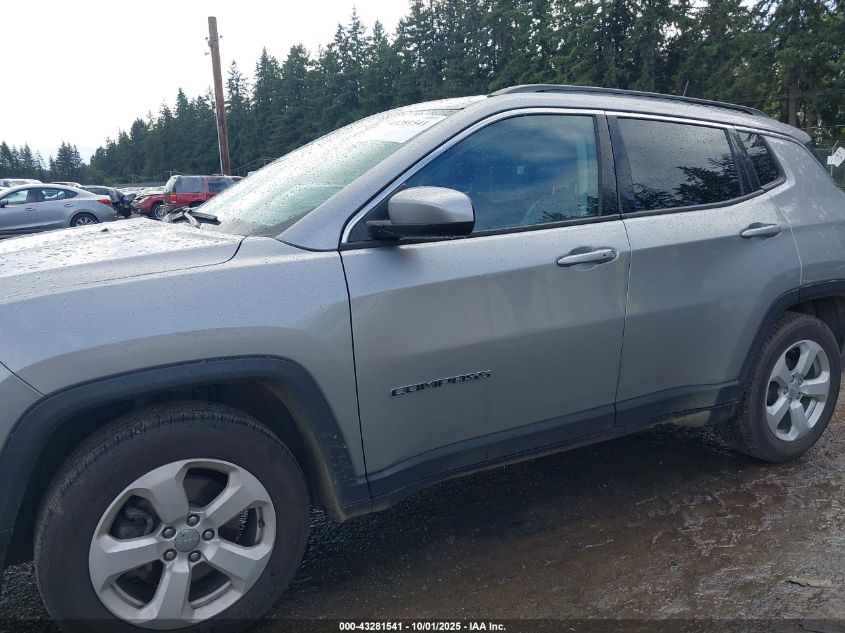 2021 Jeep Compass Latitude Fwd VIN: 3C4NJCBB4MT585435 Lot: 43281541