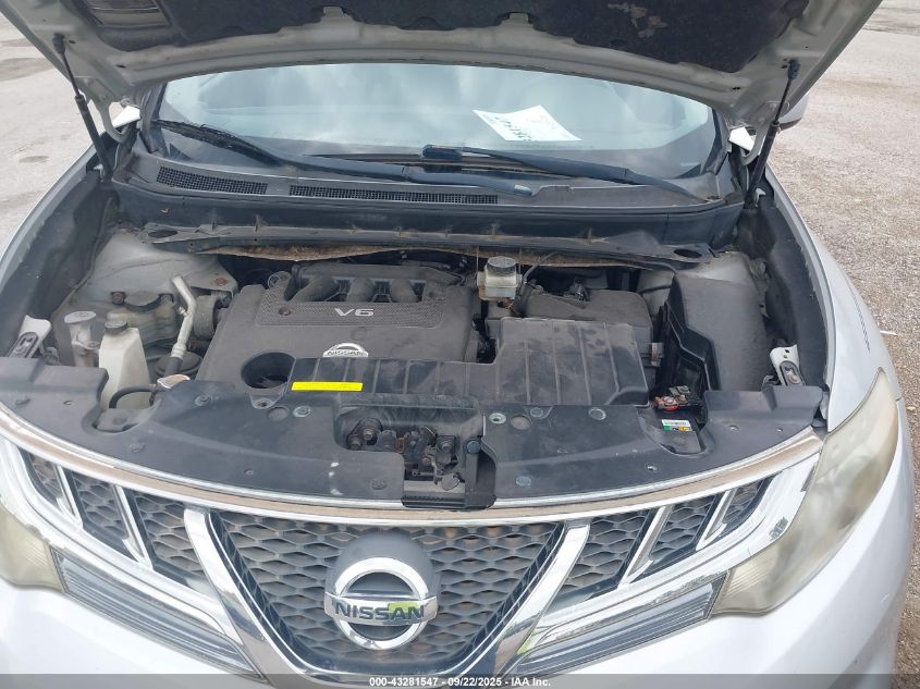 2012 Nissan Murano Sl VIN: JN8AZ1MWXCW208553 Lot: 43281547
