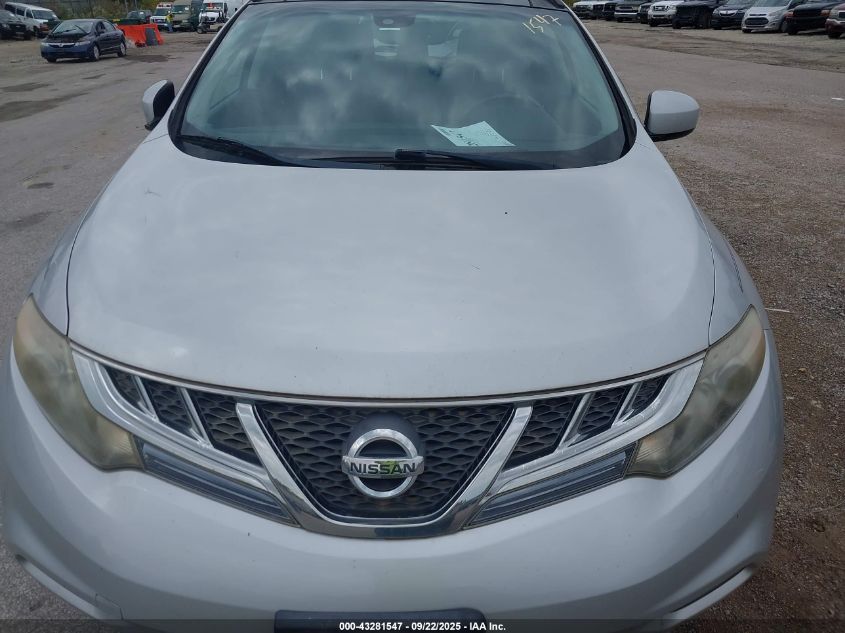 2012 Nissan Murano Sl VIN: JN8AZ1MWXCW208553 Lot: 43281547