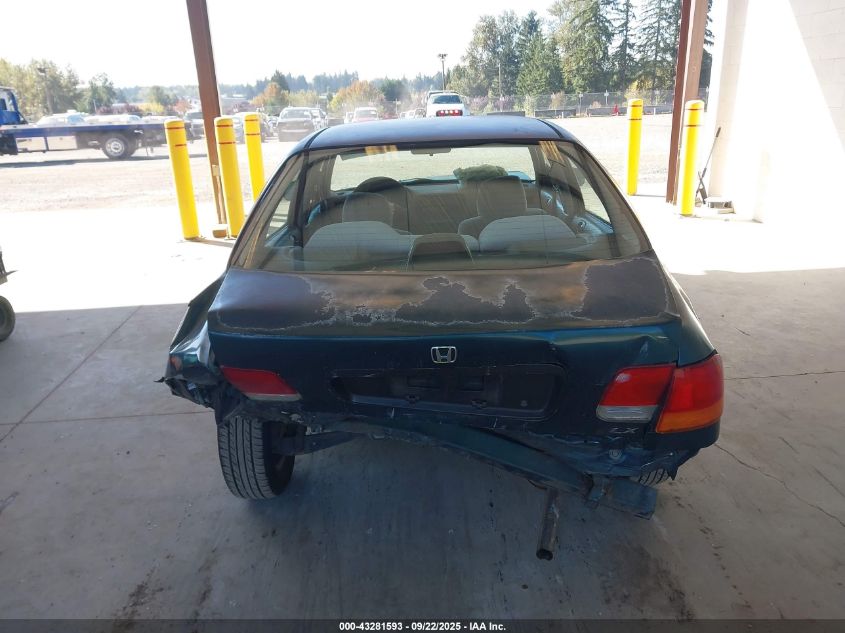 1998 Honda Civic Lx VIN: 2HGEJ6676WH515052 Lot: 43281593