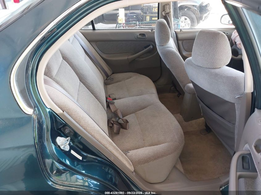 1998 Honda Civic Lx VIN: 2HGEJ6676WH515052 Lot: 43281593