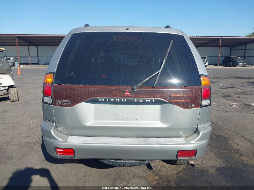 2001 Mitsubishi Montero Sport Es/Ls VIN: JA4LS21H11P043241 Lot: 43281637
