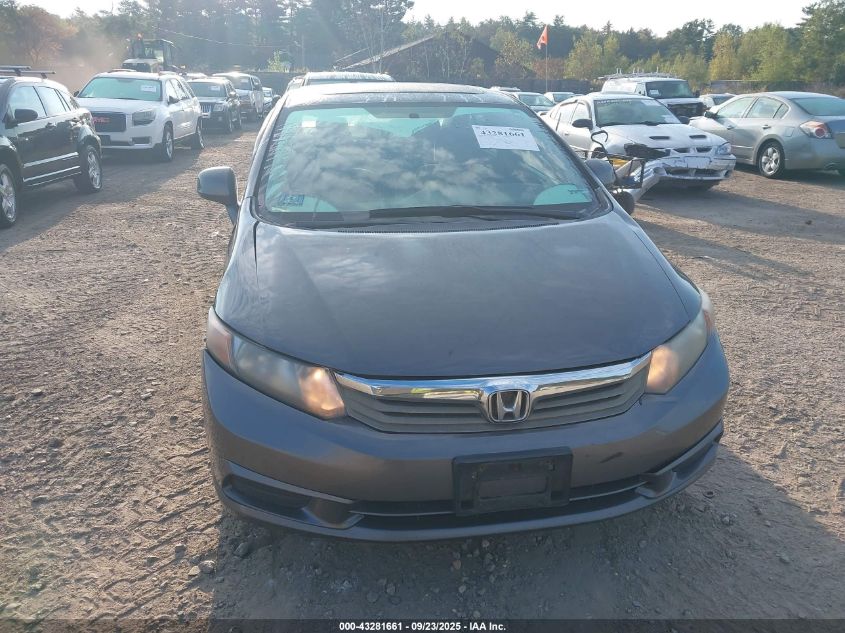 2012 Honda Civic Ex VIN: 2HGFB2F89CH573297 Lot: 43281661