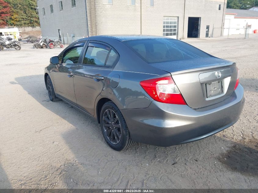 2012 Honda Civic Ex VIN: 2HGFB2F89CH573297 Lot: 43281661