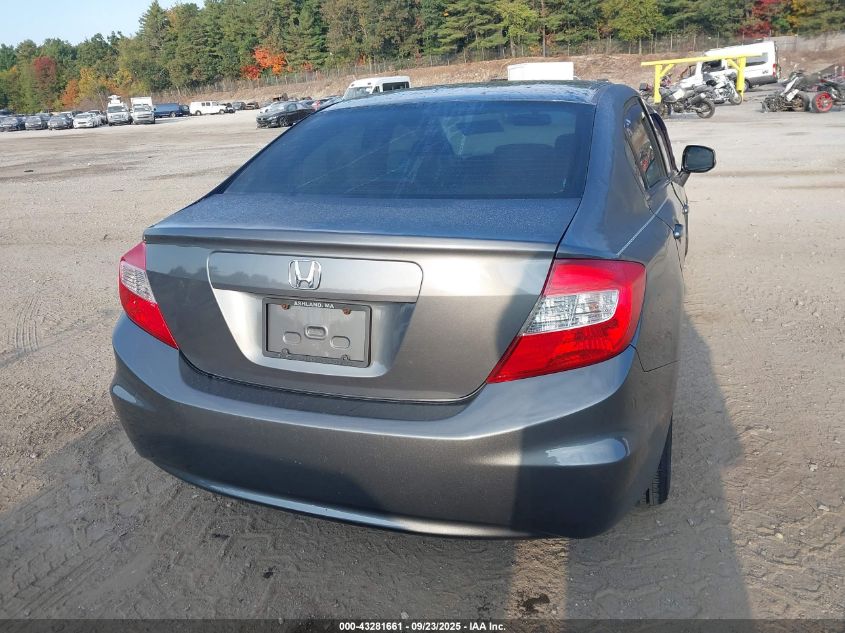 2012 Honda Civic Ex VIN: 2HGFB2F89CH573297 Lot: 43281661