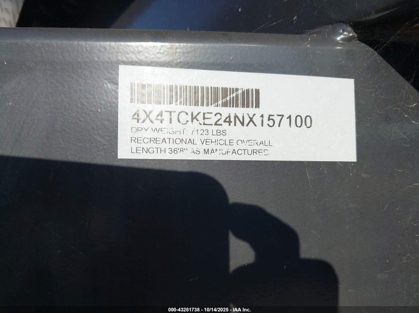 4X4TCKE24NX157100 2022   photo no. 9