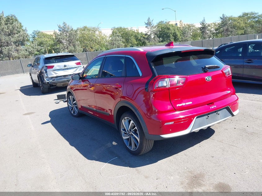 2017 Kia Niro 1.6 Touring Red Lot 111043281782 Vin KNDCE3LC4H5082707