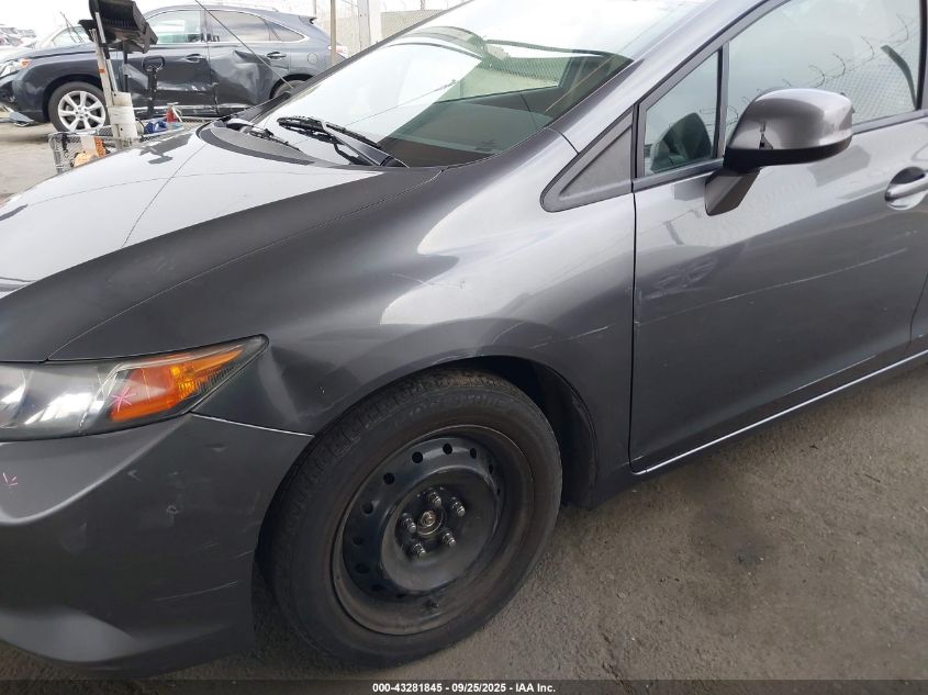 2012 Honda Civic Natural Gas VIN: 19XFB5F59CE000949 Lot: 43281845